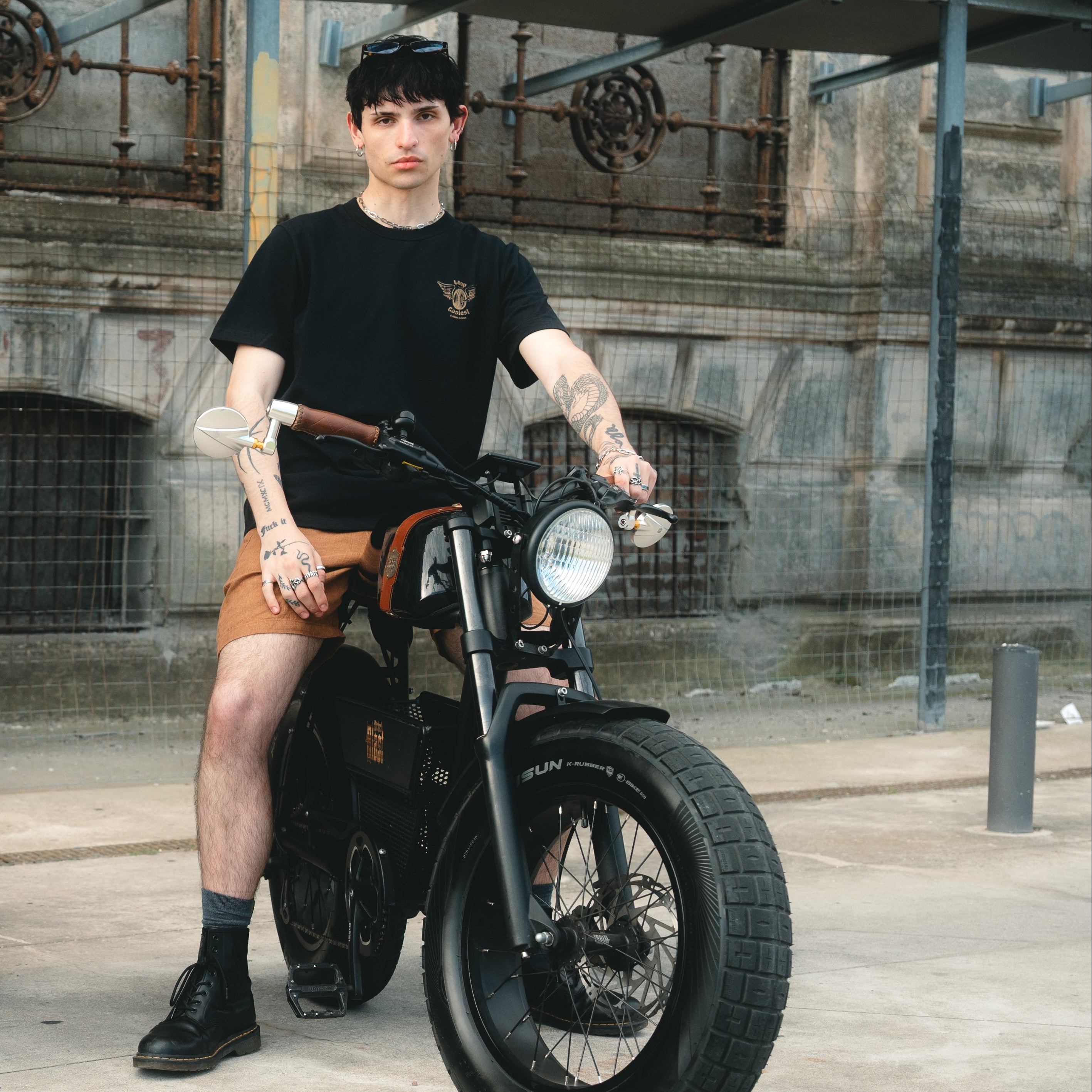 T-shirt Octans Wheel Black