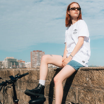 T-shirt Octans Skull White